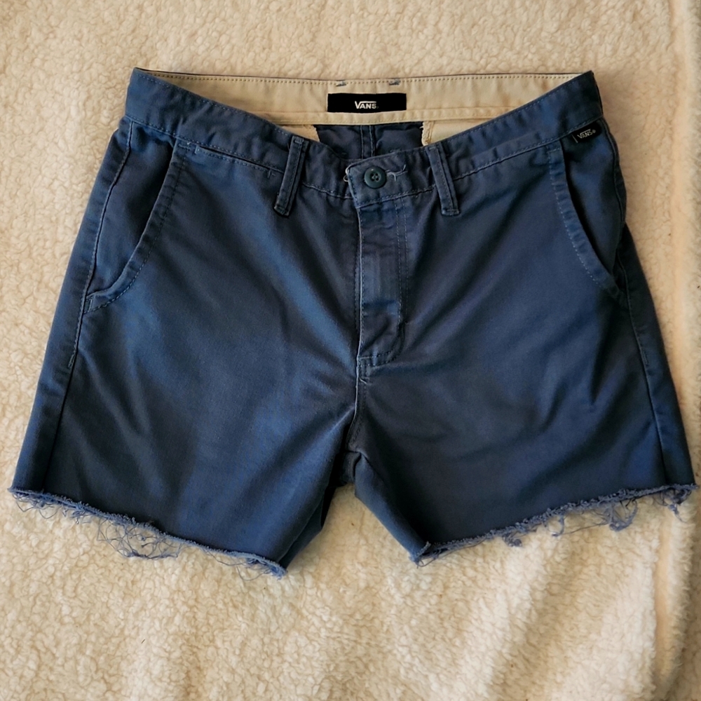 VANS Light Blue Khaki Shorts Size 30